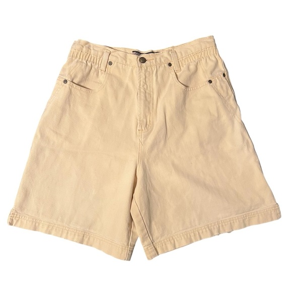Vintage Gloria Vanderbilt Signature Label Yellow Shorts Size 8 - Picture 1 of 6